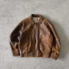 【最高級レザー❗️】 短丈　ROBO レザージャケット　茶色　L