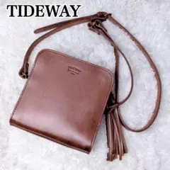【良品✨】TIDEWAY タイドウェイ ショルダーバッグ ブラウン タッセルのサムネイル