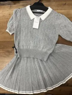 OLIVE des OLIVEオリーブ デ オリーブ ケーブルポロプリーツSK