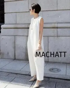 新品未使用》MACHATT マチャット Uネックオールインワン サロペット