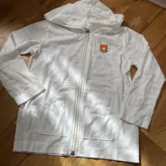 ホワイト アンカー柄 パーカー フード付き