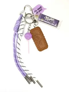 じゃらじゃらキーホルダー　バッグチャーム　キーチャーム　パラコード