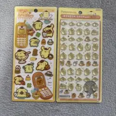 し*き様 ポムポムプリン 2種 平成はっぴーフォン ボンボンドロップシール