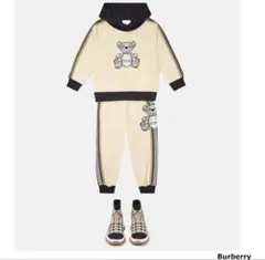 美品　Burberry ベアモチーフ スウェットパンツ　ソフトベージュ　6Yのサムネイル