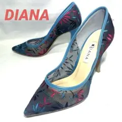 ★DIANA ダイアナ ハイヒール パンプス フラワーレース 23.5㎝