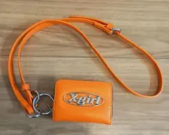 未使用　X-girl エックスガール　コインケース　オレンジ