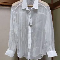 PAGEBOY ラインストーンシアーシャツ 長袖 ホワイト Fのサムネイル