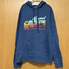 Marmot ネイビー パーカー グラフィックプリント1974年製【Mサイズ】のサムネイル