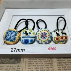 6460 くるみボタン ヘアゴム