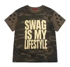 SWAG IS MY LIFESTYLE カモフラ柄 Tシャツ
