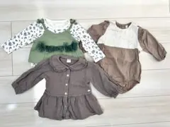 【3点セット】テータテート 80cm ベビー服 まとめ売り ブラウス ロンパース
