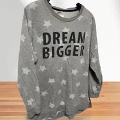 H&Mエイチアンドエム/星柄ロンT/DREAMBIGGER/長袖Tシャツトップス