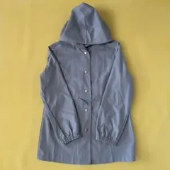 SHEIN 水色　フード付きジャケット 11-12Y