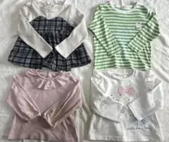 キッズ 女の子 100cm 長袖トップス 4点セット まとめ売り ユニクロ含む