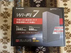 ELECOM Wi-Fi 7 ルーター WRC-BE36QS-B