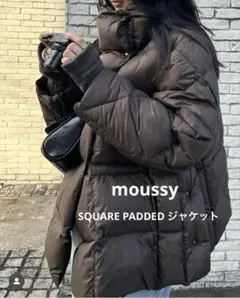 美品】マウジー SQUARE PADDED ジャケット ダウン ブラック - メルカリ