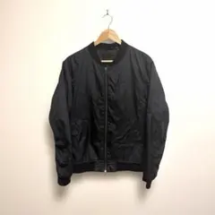 廃盤　UNIQLO MA-1ブルゾン　ブラック　黒　メンズ L