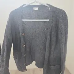 H&M カーディガン ダークグレー 86cm