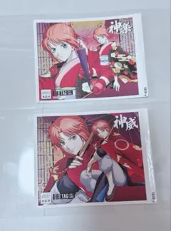 銀魂 サントリー ラベル缶 ステッカー 神楽 神威