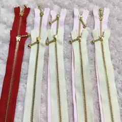 ラスト YKK 20 cm 玉付きファスナー ミックス 10本セット