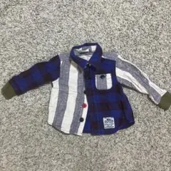 F.O.KIDS チェック柄長袖ジャケットシャツ