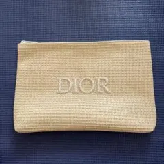 Dior ストロー素材 ポーチ　ノベルティ　未使用品のサムネイル