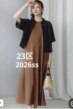 23区/SLOW ファンクショナル ノースリーブ ワンピース　サイズ32のサムネイル