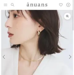 anuans メタルプレーンチョーカー シルバー