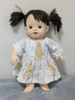 32cmドール服・くま柄ワンピ
