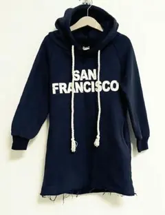 韓国子供服＊トレーナー＊スウェットパーカーワンピース＊フード付き＊130