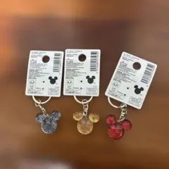 ミッキーマウス アクリルキーホルダー 3色セット