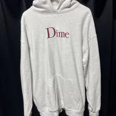 Dime クラシックロゴ プルオーバーパーカー イエロー ストリート系 