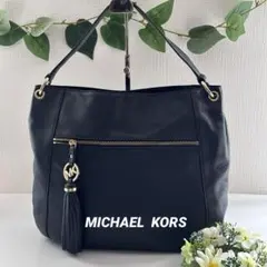 【美品】MICHAEL KORS A4収納 ワンショルダーバッグ 本革