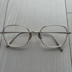 JINS ホワイトゴールド メタルフレーム ニュークラシック 度入り