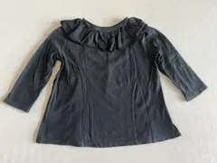 MARKEY'S黒 フリル付き 長袖Tシャツ /130㎝