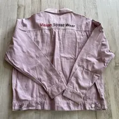 Vision Street Wear ピンク デニムジャケット M