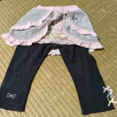 フリル付きスカートとレギンスセット 95cm以下