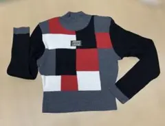 ANDRE LUCIANO パッチワークニットセーター