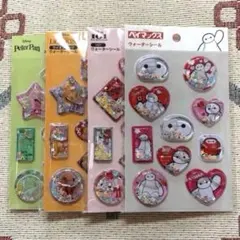 ウォーターシール　ベイマックス・101匹わんちゃん・ライオンキング・ピーターパン