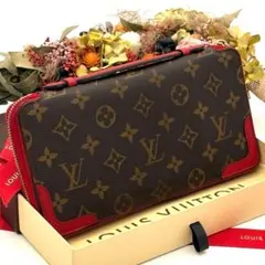 ルイヴィトン モノグラム レティーロ デイリーオーガナイザー 長財布 レッド 赤のサムネイル