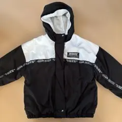 BISKEE フード付きジャケット ブラック/ホワイト