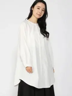 ⭐︎Samansa Mos2/コットンリネン襟レースチュニック⭐︎