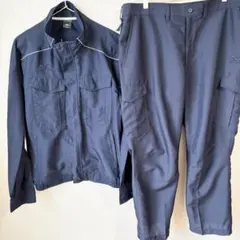 【超美品】ミズノ ワークジャケット(制電／春夏用) ネイビー3XLのサムネイル