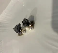 Anemone パールレースイヤリング【美品】