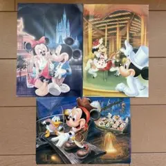 東京ディズニーランド ポストカード ３枚 レトロ