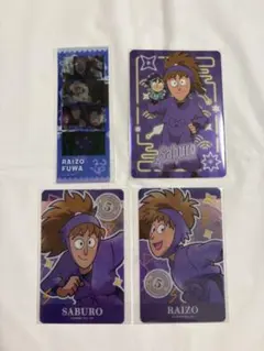 忍たま　不破雷蔵　鉢屋三郎　クリアカード　ネオンコレクション　ステッカー