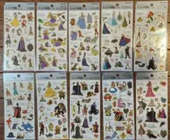 大人の図鑑シール　ディズニー　プリンセス　１０セット