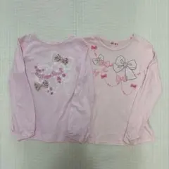 mezzo piano/メゾピアノ　ロンT カットソー　長袖　2着　130㎝