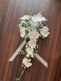 アーティシャルフラワーウェディングブーケ(オーキッド)