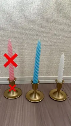 【バラ売り可】キャンドル　キャンドルスタンドセット